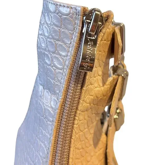 Arider Girl Eleven Croco Heeled Ankle Boots Size 8.5 Boho Country Western Buckle - Picture 7 of 10